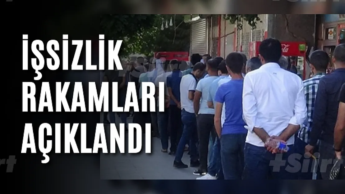 İşsizlik rakamları açıklandı