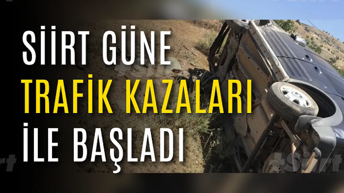 Siirt'te Kontrolden Çıkan Hafif Ticari Araç Devrildi: 1 Yaralı
