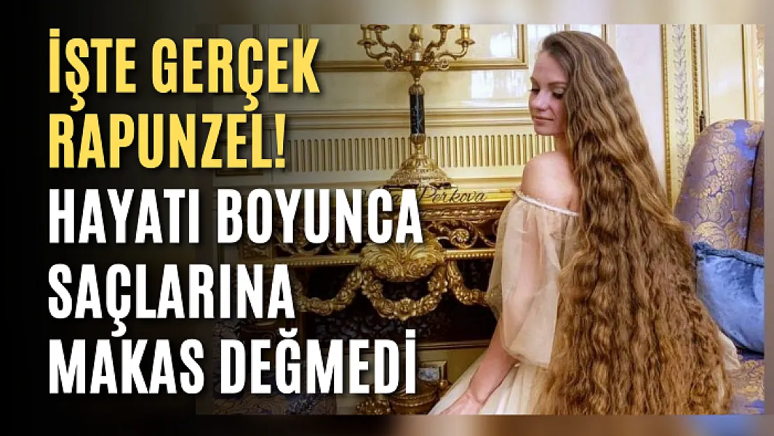 İşte gerçek Rapunzel! Hayatı boyunca saçlarına makas değmedi