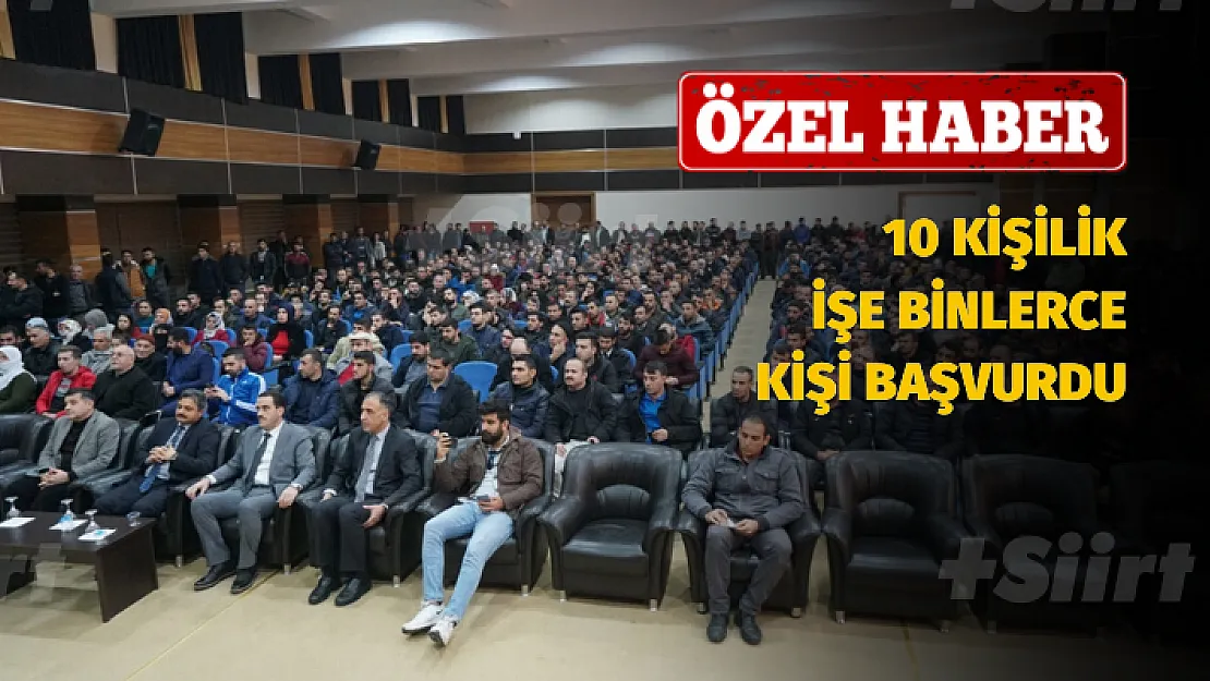 10 Kişilik İşe 4 Bin Kişi Başvurdu, Kurada Gerginlik Yaşandı