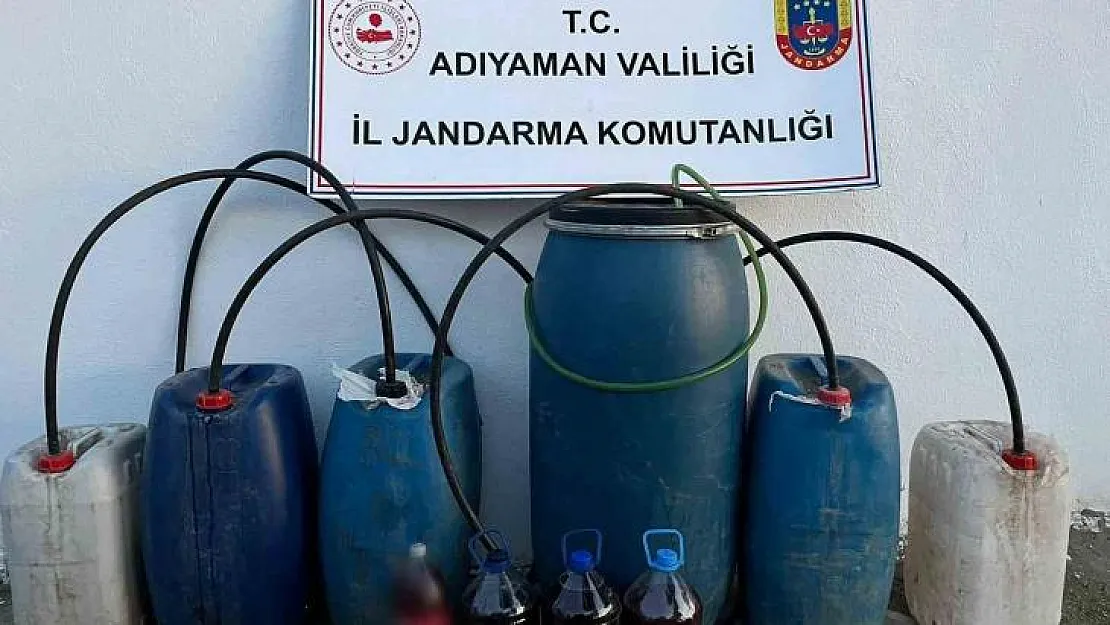 Jandarma Adıyaman'da kaçak içki ele geçirdi