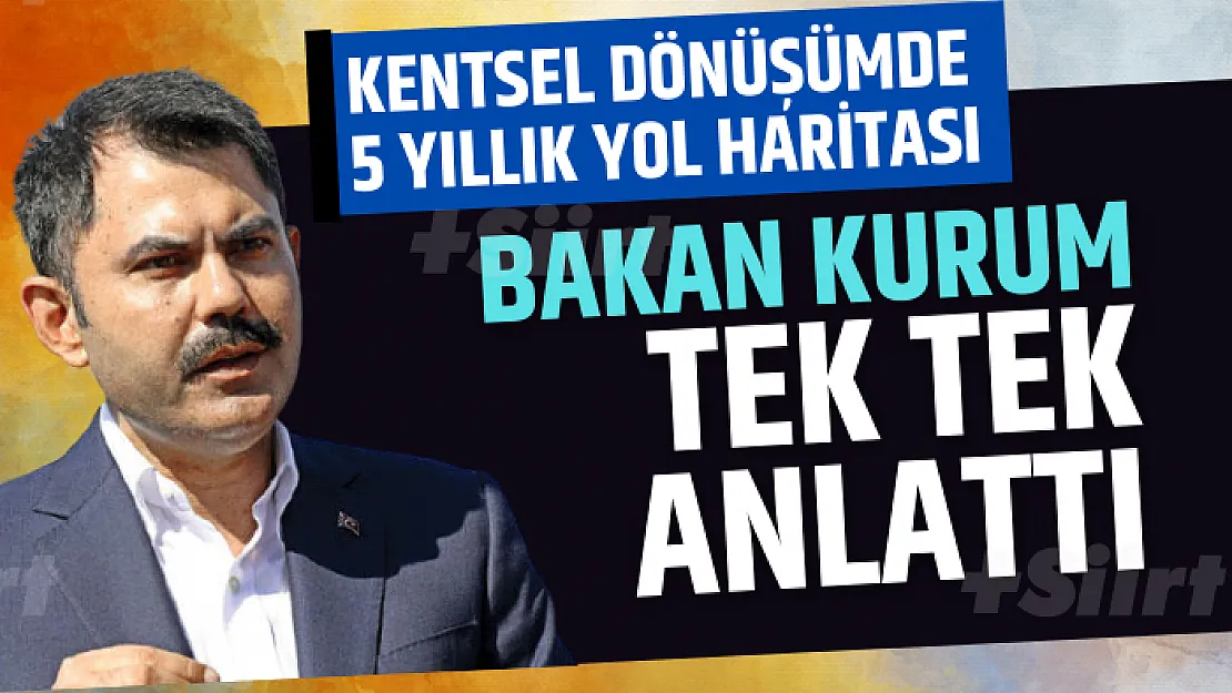 Murat Kurum: 6,7 milyon konutun yenilenmesi gerekiyor! Kentsel dönüşümün 5 yıllık yol haritası