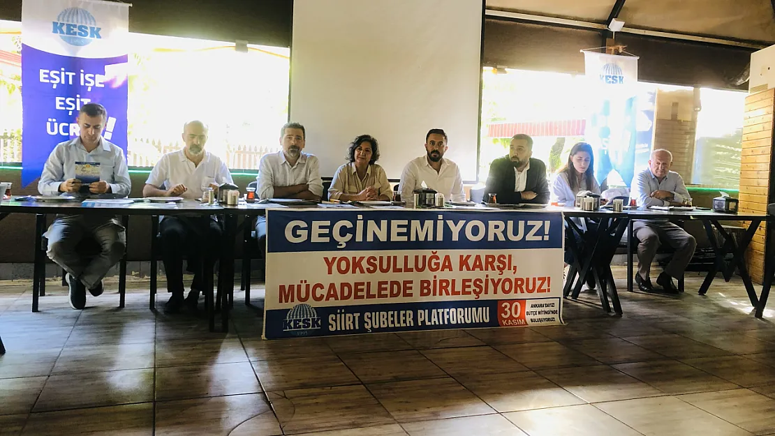 KESK Siirt'ten Miting Çağrısı Yaptı: 'Geçinemiyoruz, Yoksulluğa Karşı Mücadelede Birleşiyoruz'