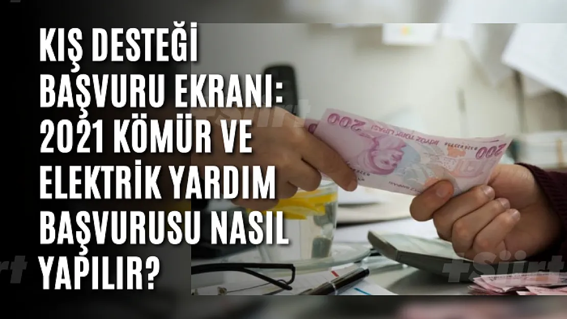 Kış desteği başvuru ekranı: 2021 Kömür ve elektrik yardım başvurusu nasıl yapılır?