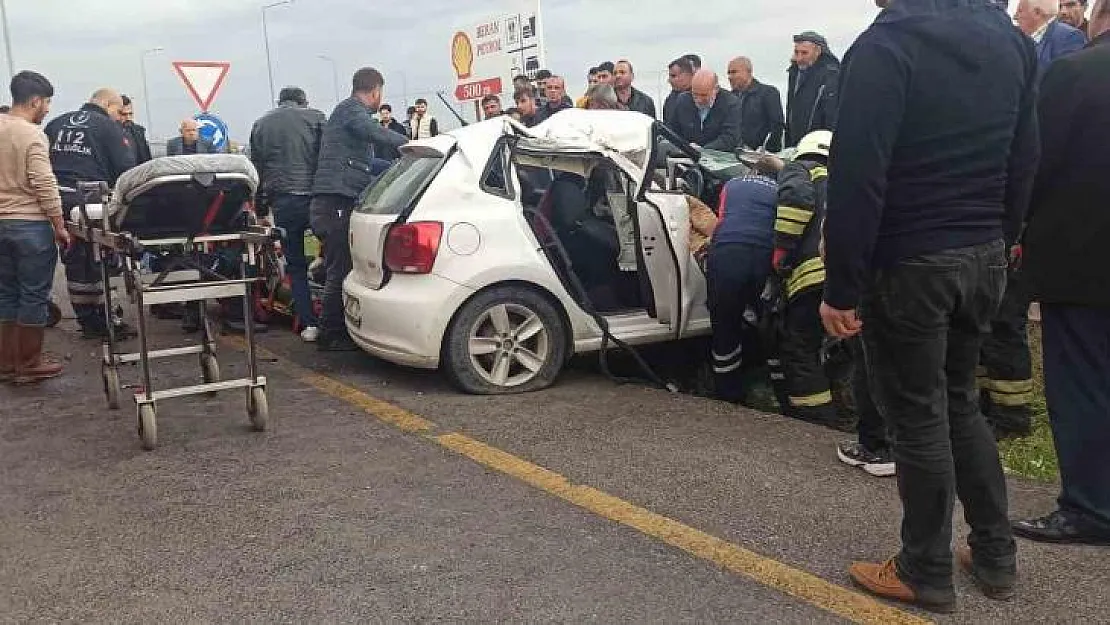 Kontrolden çıkan otomobil takla attı: 2 yaralı