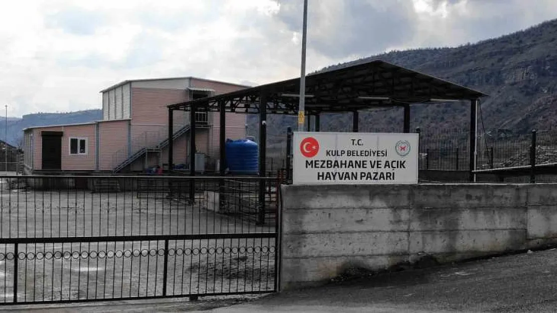 Kulp'ta açık hayvan pazarı inşa edildi