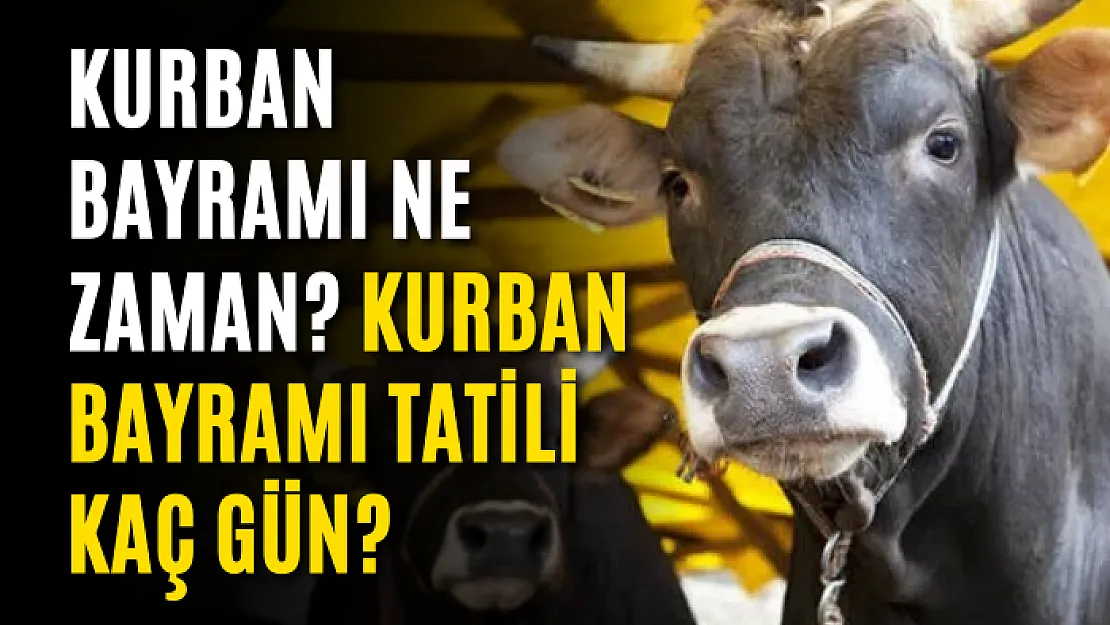 Kurban bayramı ne zaman? Kurban bayramı tatili kaç gün?