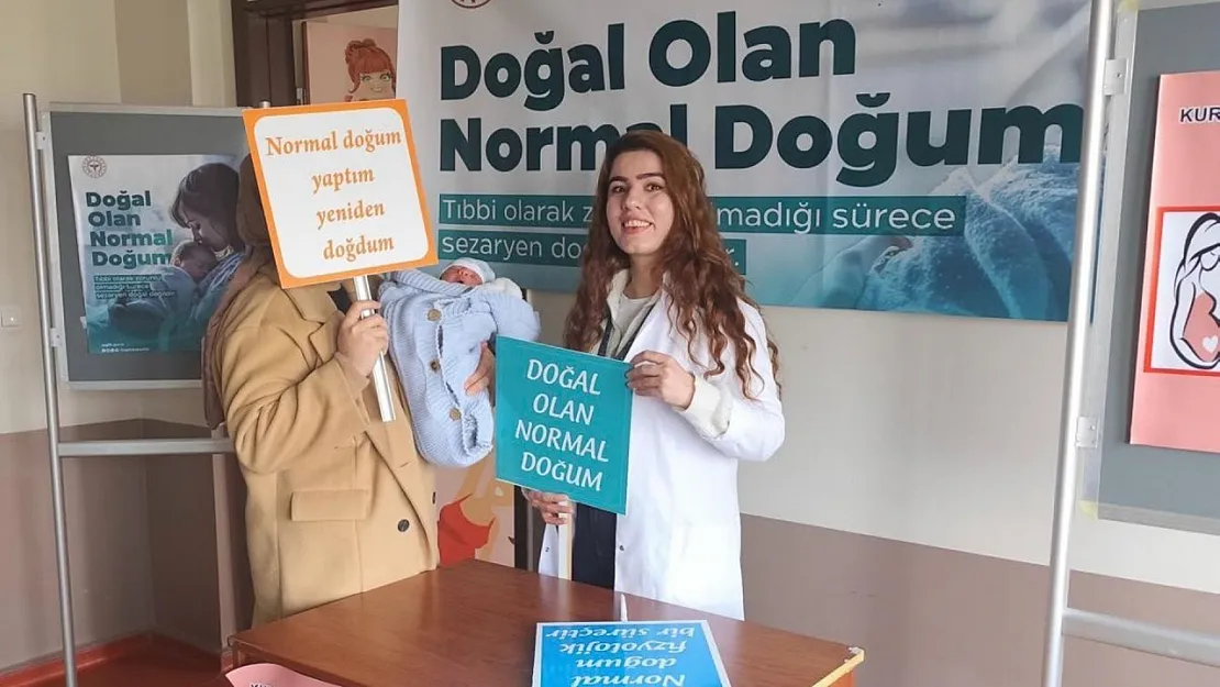 Kurtalan Devlet Hastanesi'nde Normal Doğum Farkındalık Etkinliği Düzenlendi