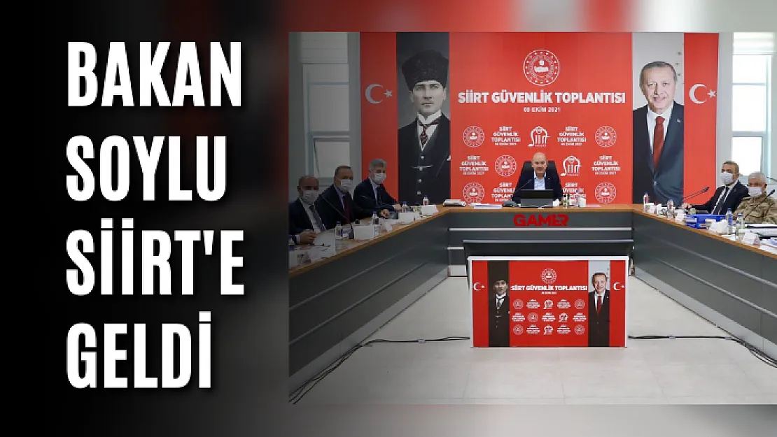 Bakan Soylu Siirt'e Geldi