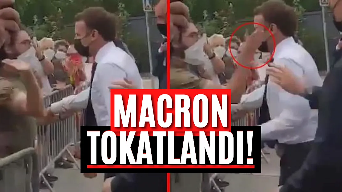 Fransa Cumhurbaşkanı Macron, seçim kampanyası için gittiği bölgede tokatlandı