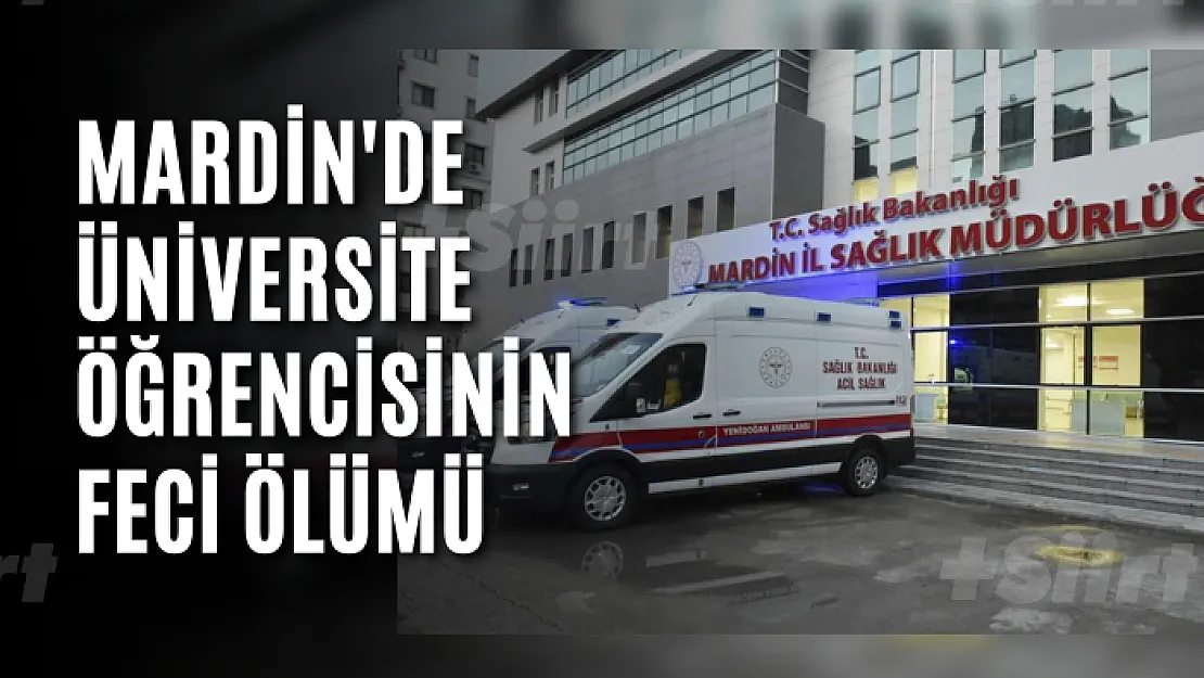 Mardin'de üniversite öğrencisinin feci ölümü