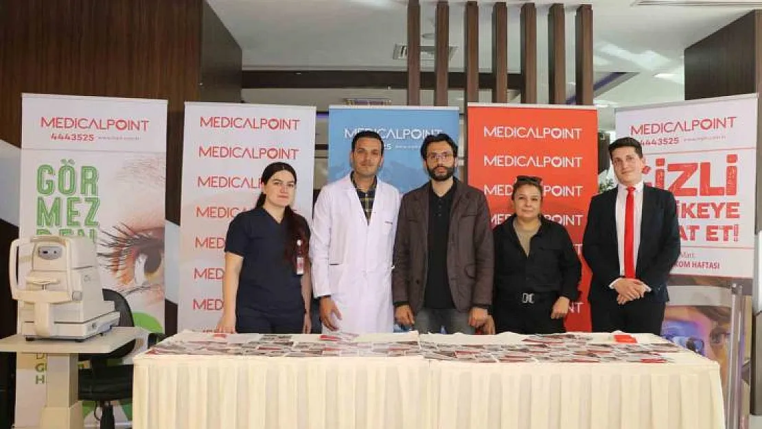 Medical Point'te misafirlere göz tansiyonu ölçümü yapıldı