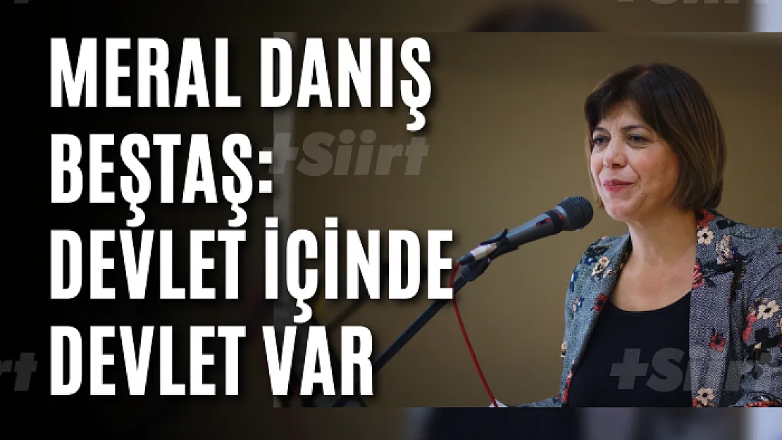 Meral Danış Beştaş: Devlet İçinde Devlet Var