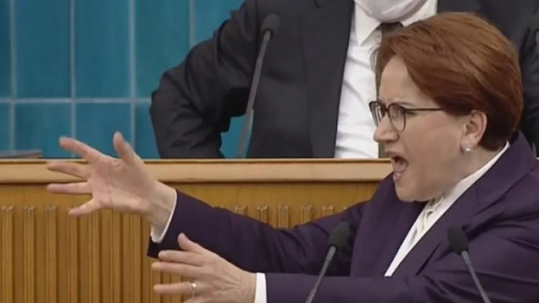 Meral Akşener'den, Cumhurbaşkanı Erdoğan taklidi