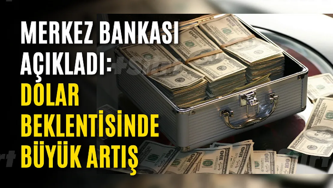 Merkez Bankası açıkladı: Dolar beklentisinde büyük artış