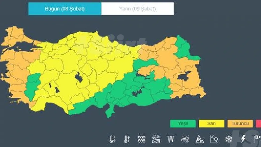 Meteoroloji Siirt İçin Turuncu Kodlu Uyarıda Bulundu