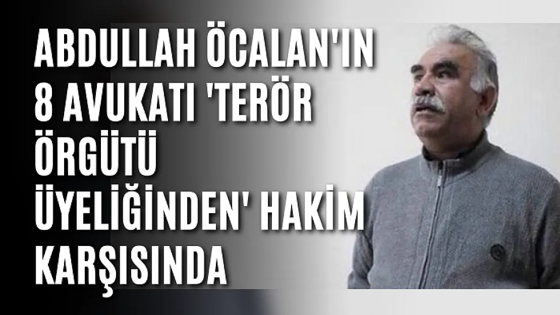 Abdullah Öcalan'ın 8 avukatı 'terör örgütü üyeliğinden' hakim karşısında