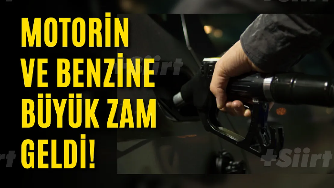 Motorin ve benzine büyük zam geldi!