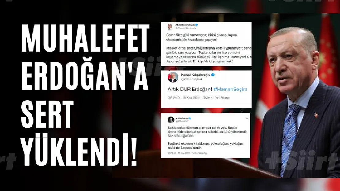 Muhalefet Erdoğan'a Sert Yüklendi!