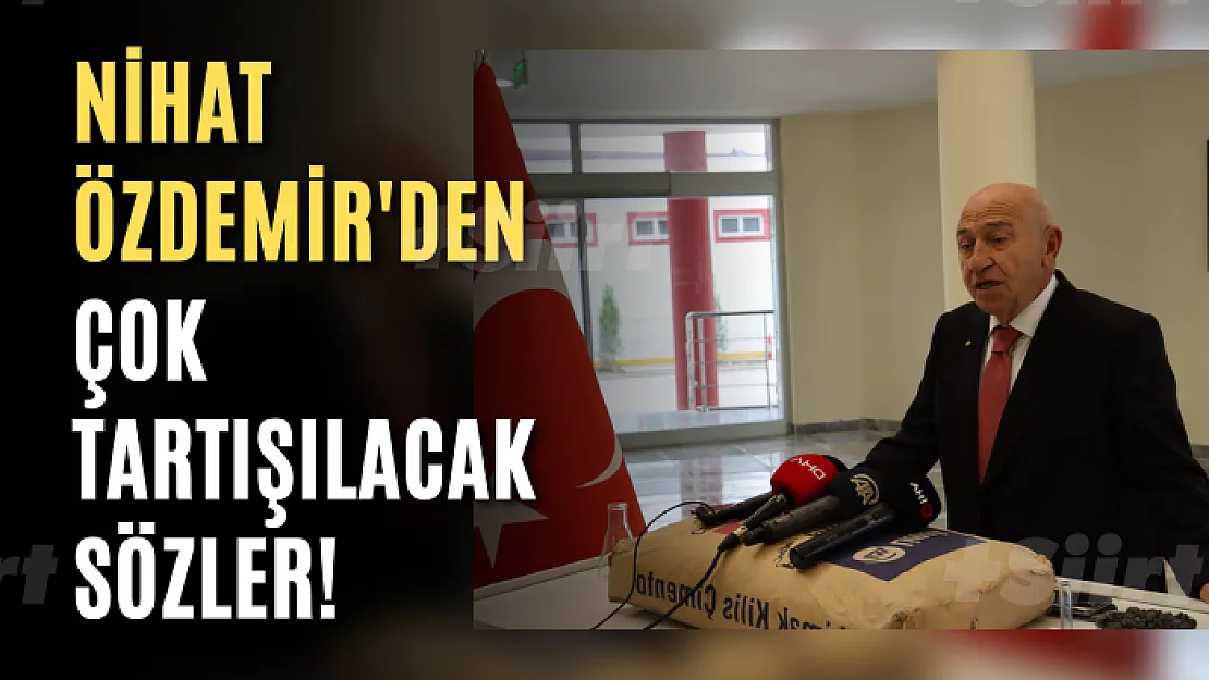 Nihat Özdemir'den çok tartışılacak sözler!