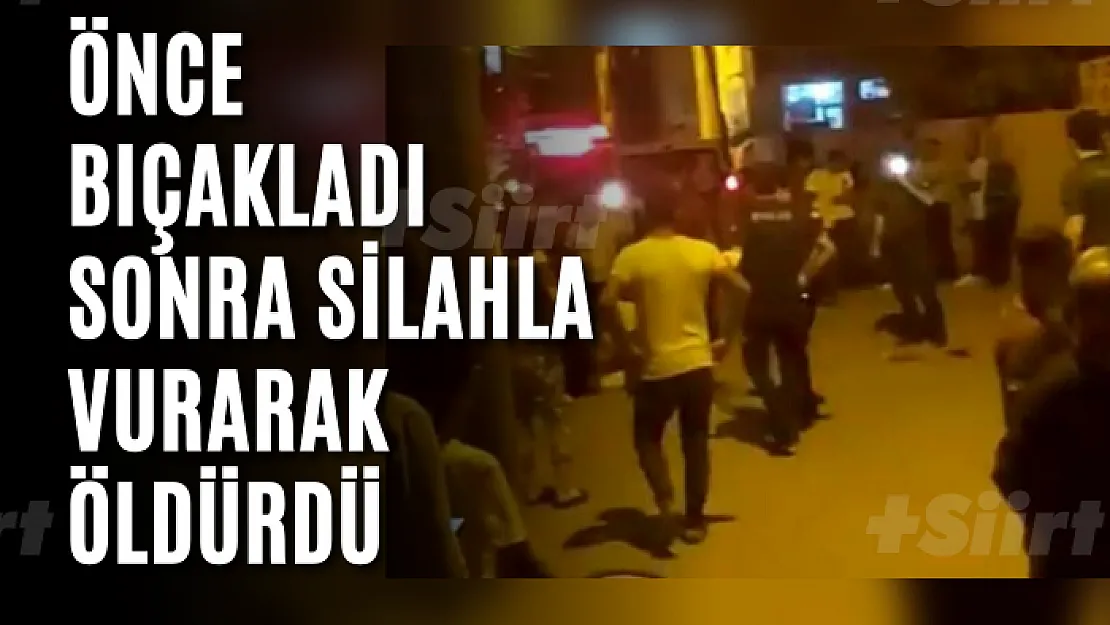 Tartıştığı adamı bıçakladı, kaçmaya çalıştığını görünce tabancayla vurarak öldürdü
