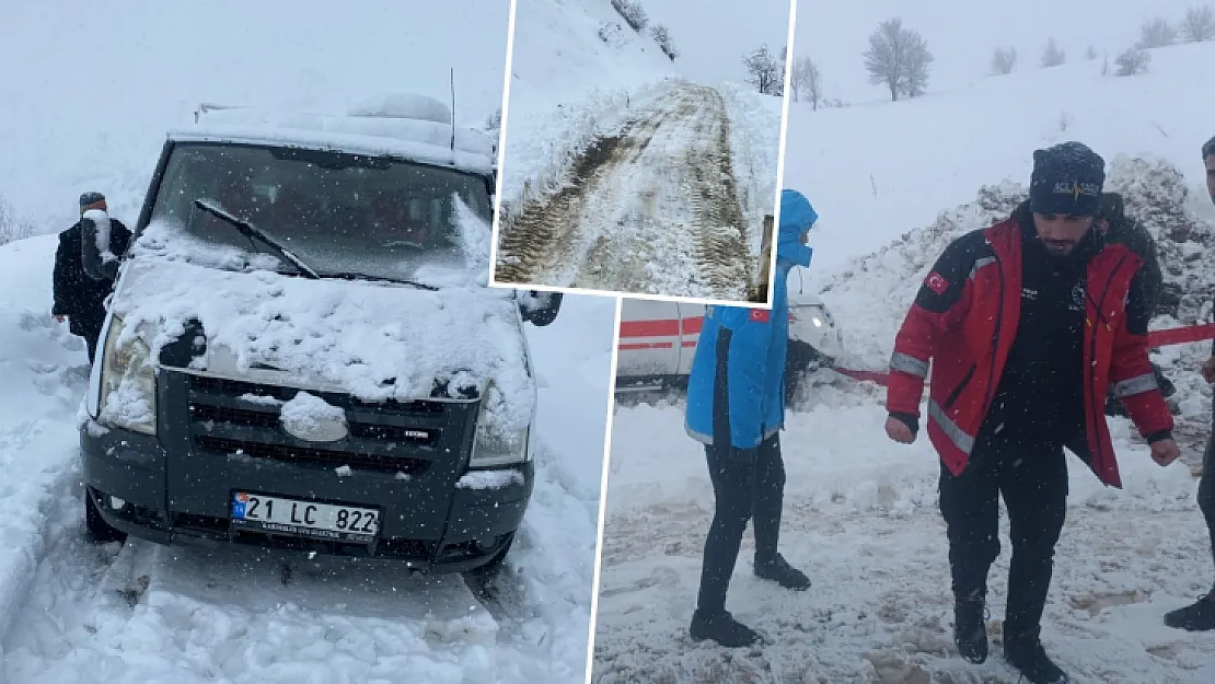 Pervari'de Mahsur Kalan Araçlar, Şirvan'da Okul Servisi Kurtarıldı