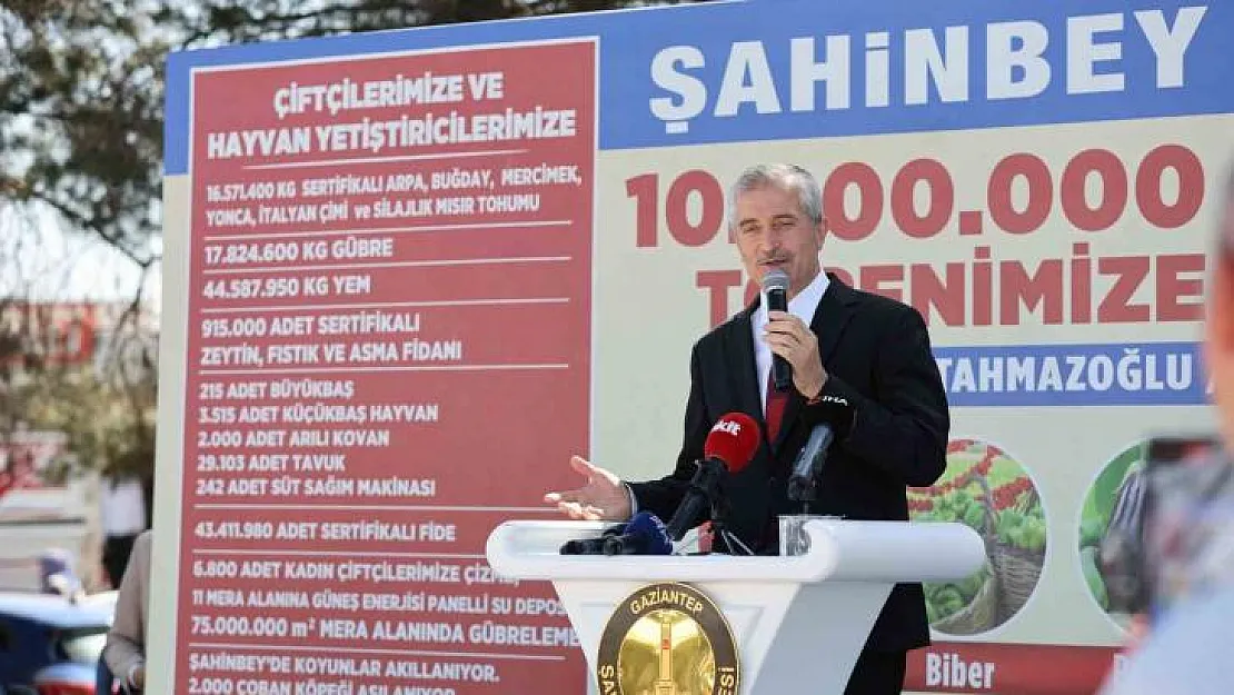 Şahinbey'de 10 milyon fide dağıtımı başladı