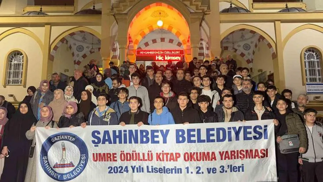 Şahinbey'de 174 öğrenci umreye uğurlandı