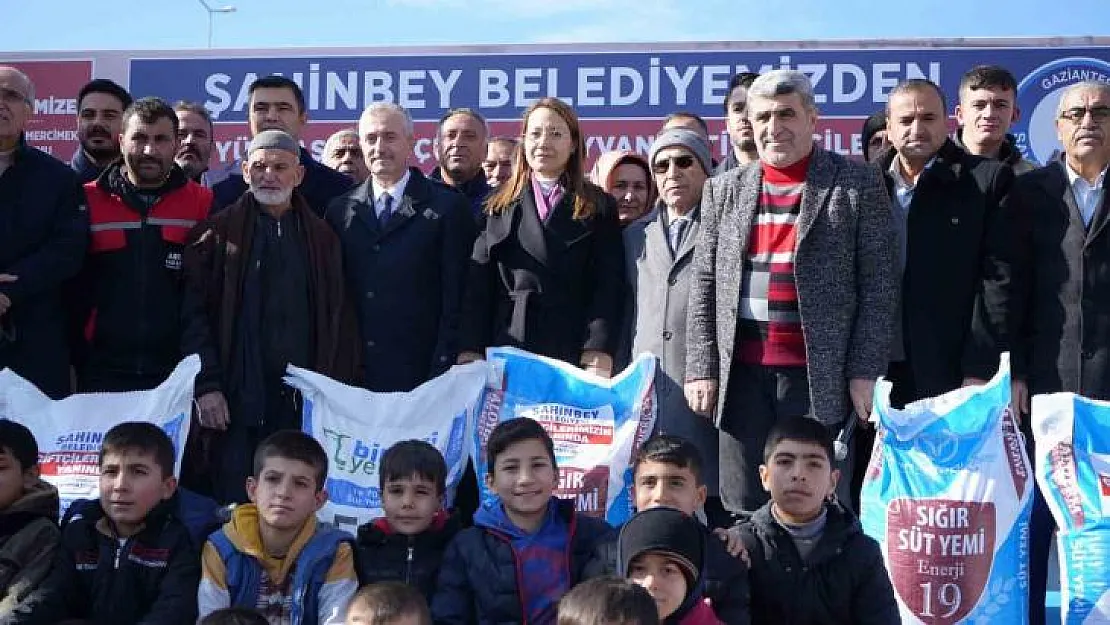 Şahinbey'den hayvan yetiştiricilerine 7 bin ton yem desteği