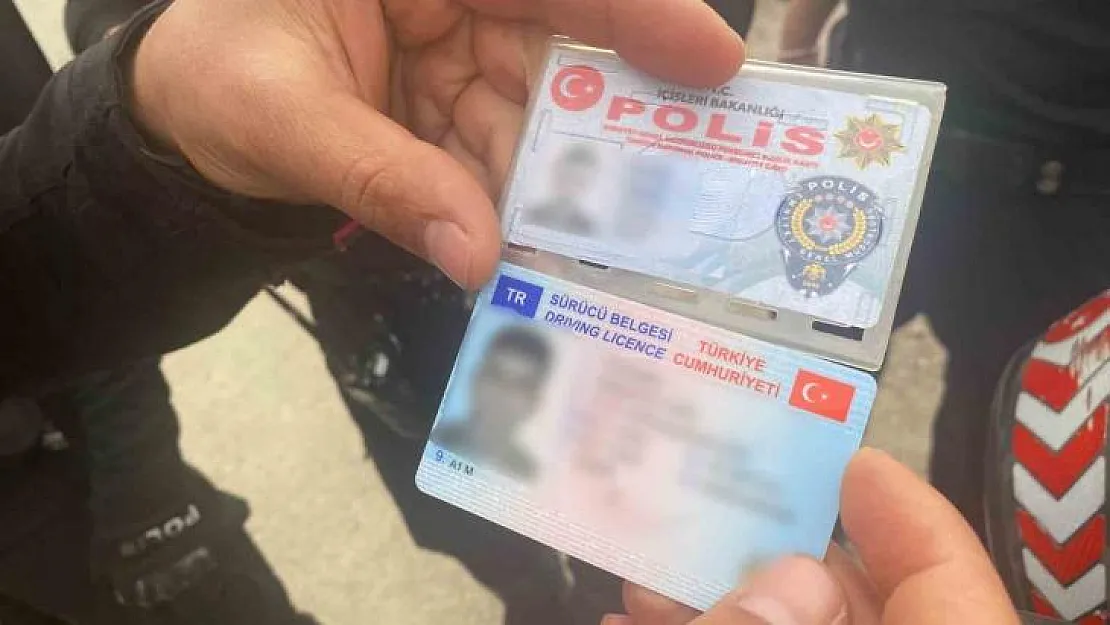 Sahte komiser, gerçek polislere yakalandı