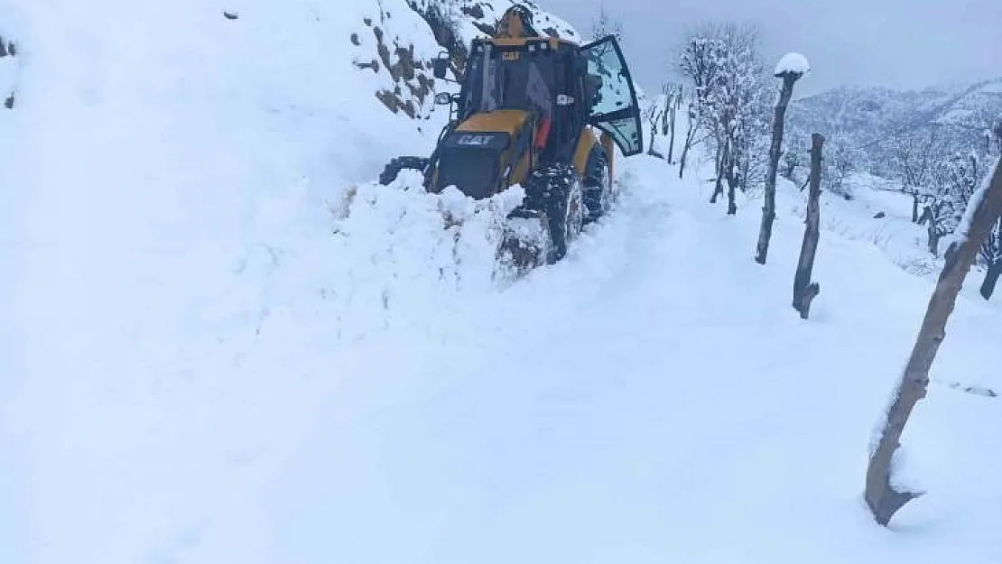 Sason'da kar nedeniyle ulaşıma kapanan köy yolları açılıyor