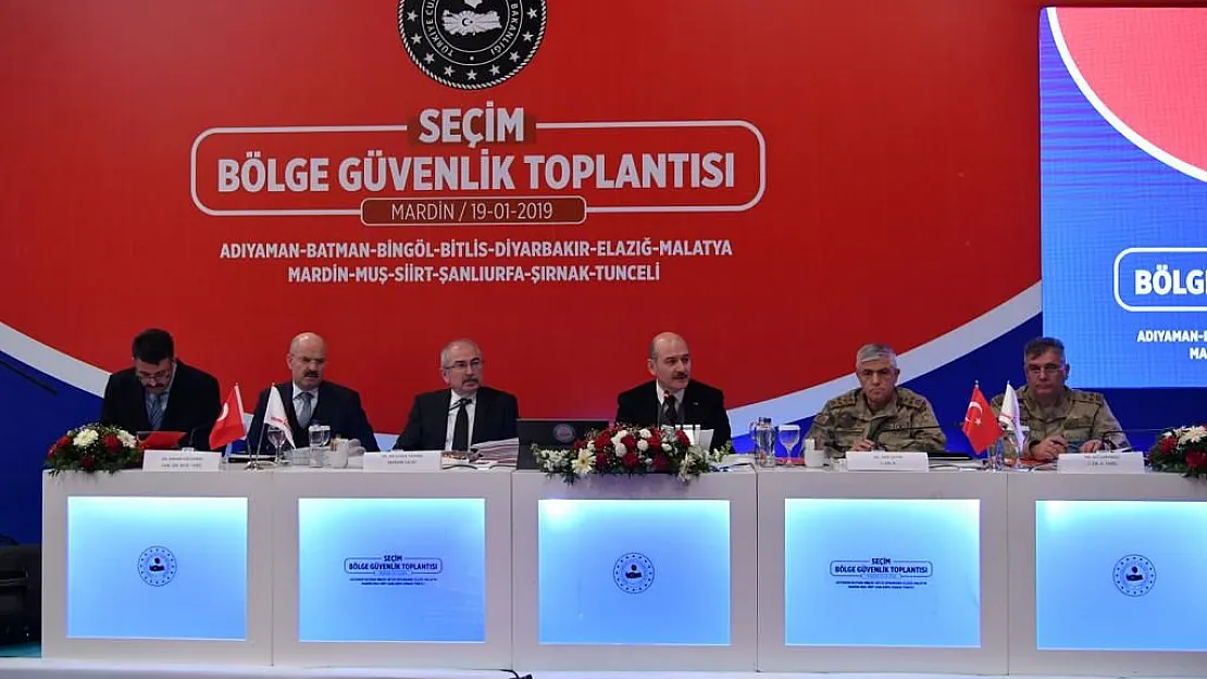 VALİ ATİK, SEÇİM BÖLGE GÜVENLİK TOPLANTISINA KATILDI