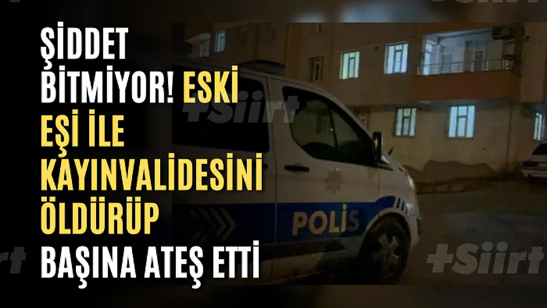 Şiddet bitmiyor! Eski eşi ile kayınvalidesini öldürüp, başına ateş etti