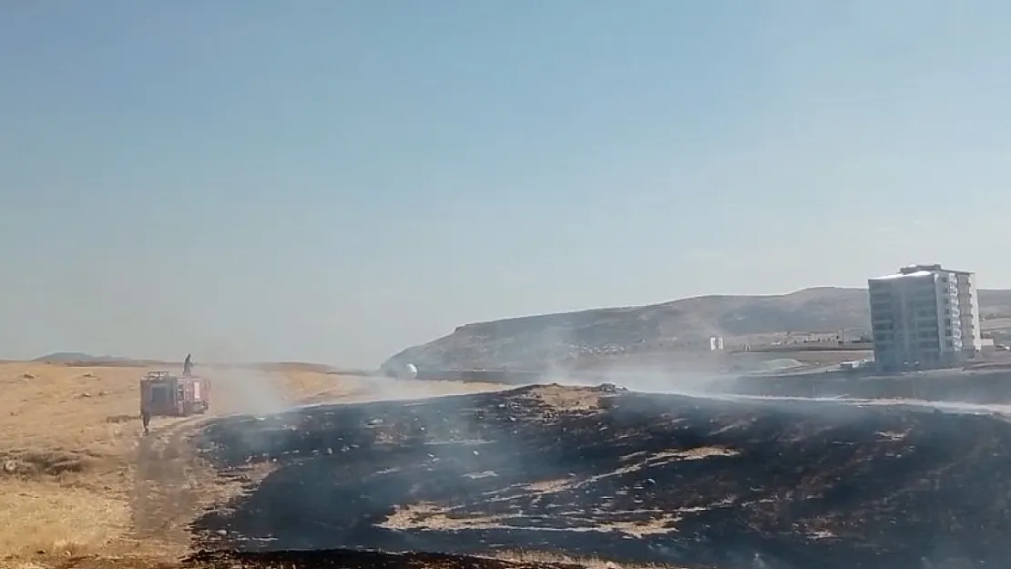 Siirt Afet Evler Mahallesi'nde Anız Yangını Çıktı