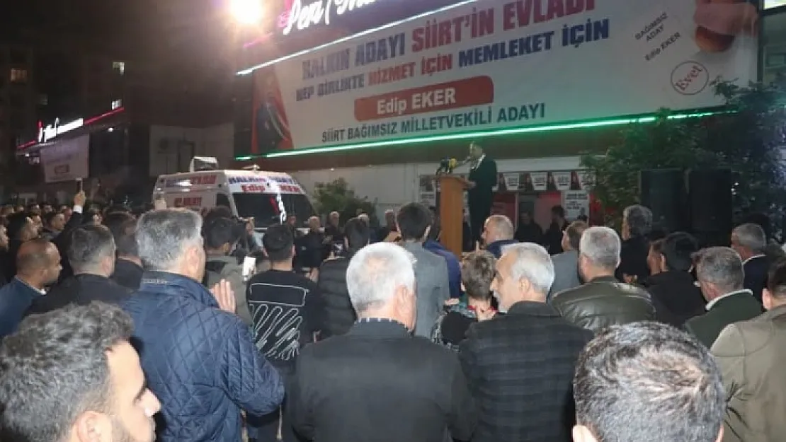 Siirt Bağımsız Milletvekili Adayı Edip Eker Halkla Buluştu