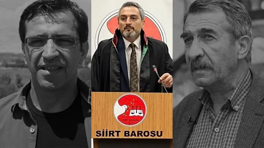 Siirt Baro Başkanı Alptekin'den Tunceli ve Ovacık Kayyım Atamalarına Tepki