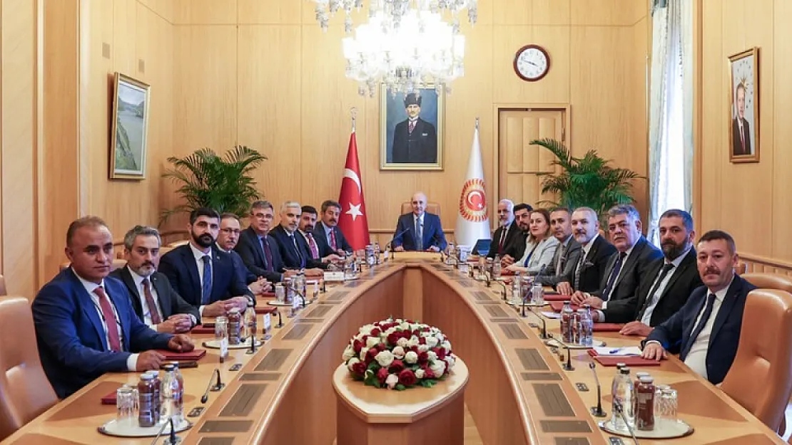 Siirt Baro Başkanı Av. Muhammed Alptekin, TBMM Başkanı Kurtulmuş'la Görüştü