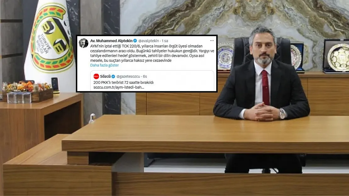 Siirt Baro Başkanı'ndan Sözcü Gazetesi'nin Manşetine Tepki