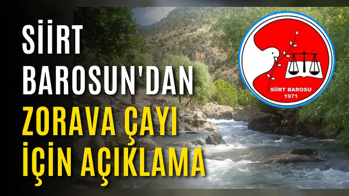 Siirt Barosu: 'Zorava tehlike Altında'