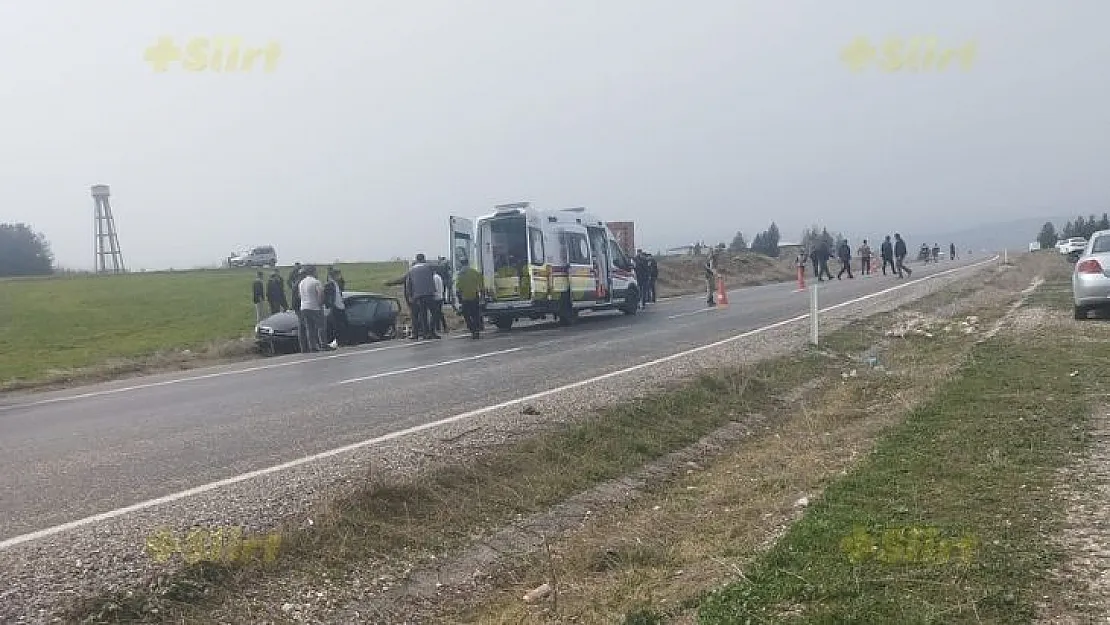 Siirt Batman Karayolunda Kaza: 1'i ağır 5 Yaralı