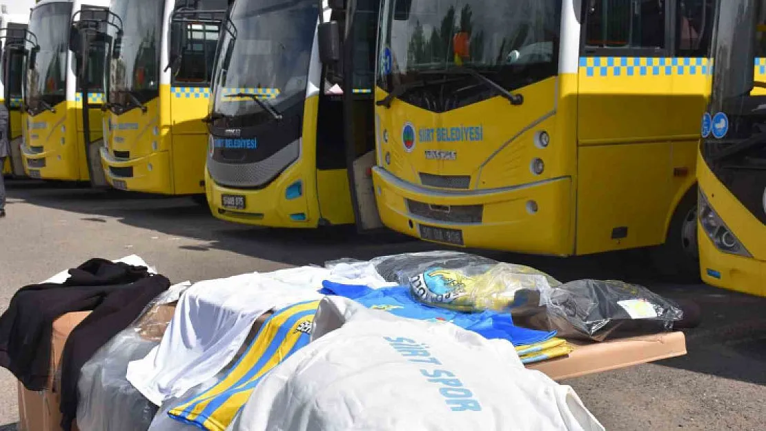 Siirt Belediyesi halk otobüsleri sarı maviye boyandı