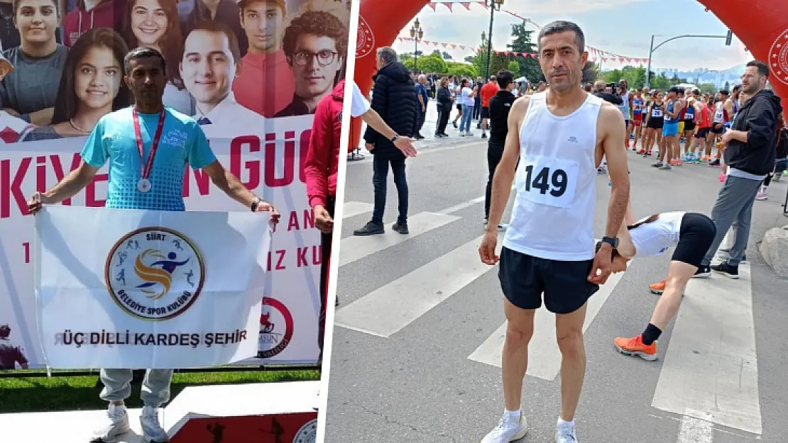 Siirt Belediyesi Sporcusu Muhittin Gürhan'dan Büyük Başarı: 19 Mayıs Uluslararası Yarı Maratonu'nda İkinci Oldu