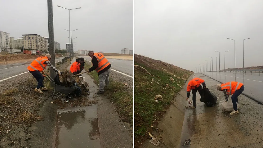 Siirt Çevre Karayolunda Temizlik Çalışması Başlatıldı