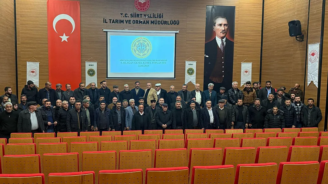 Siirt Damızlık Koyun Keçi Yetiştiricileri Birliği'nde Yeni Başkan Belli Oldu!