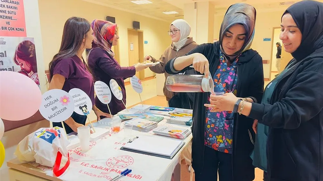 Siirt Eğitim ve Araştırma Hastanesi'nden Sağlıklı Doğuma Yönelik Farkındalık Çalışması! Lohusa Şerbeti İkram Edildi