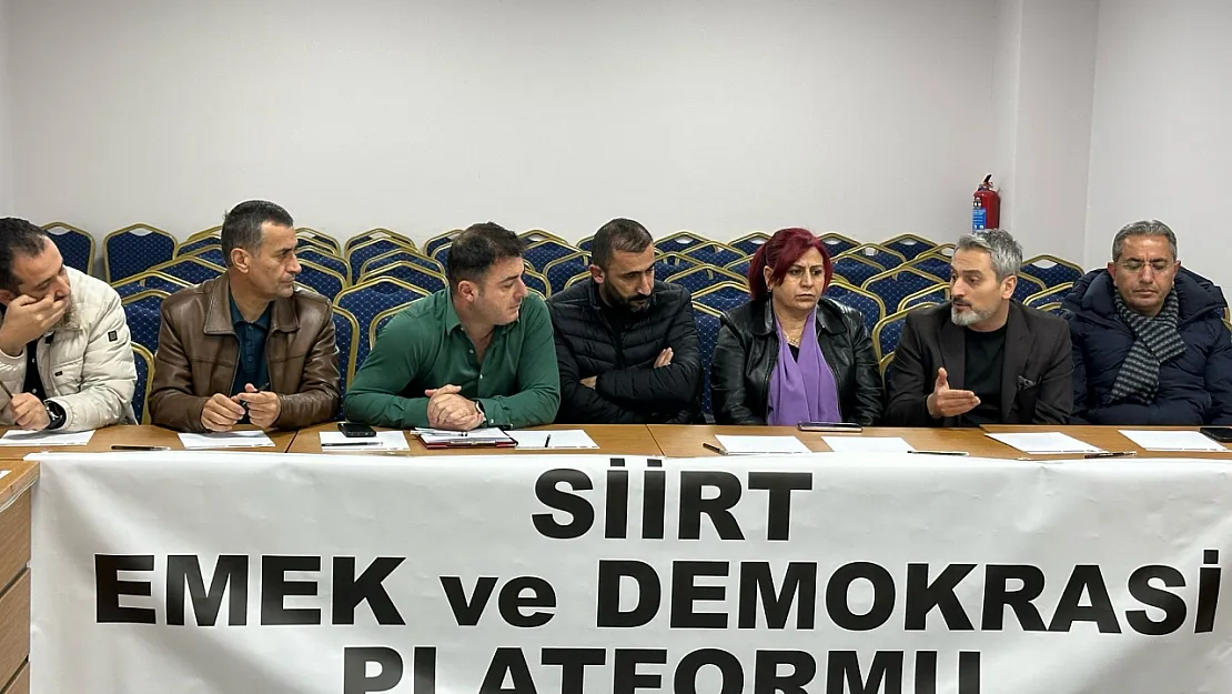 Siirt Emek ve Demokrasi Platformu Kuruldu!