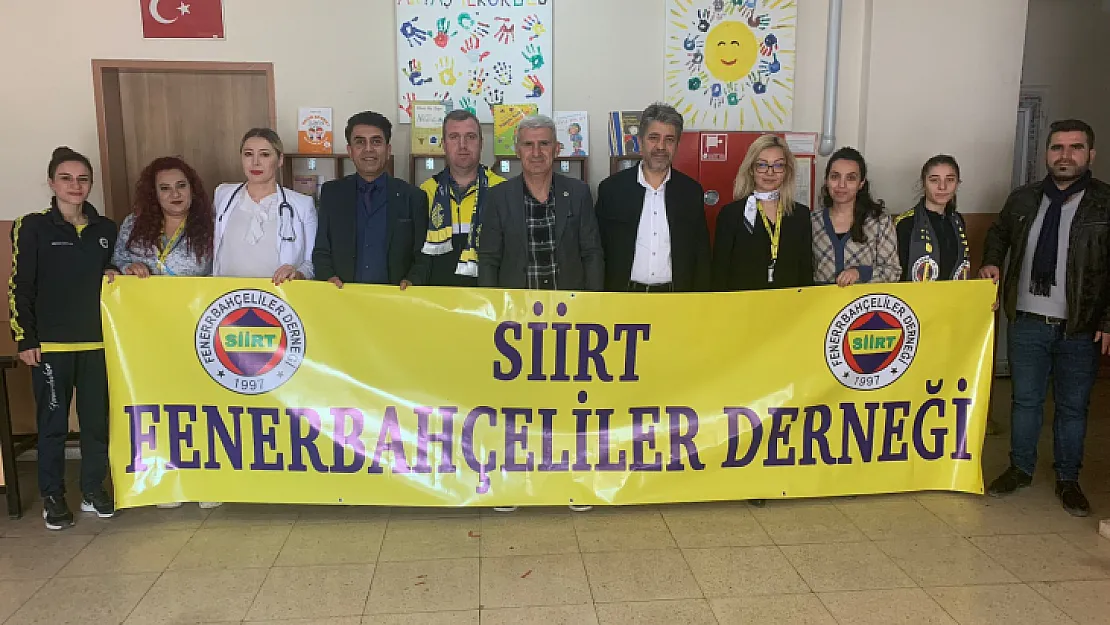 Siirt Fenerbahçeliler Derneğinden Köy Okuluna Destek