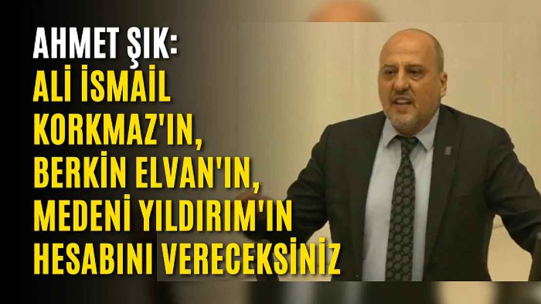 Ahmet Şık: Ali İsmail Korkmaz'ın, Berkin Elvan'ın, Medeni Yıldırım'ın hesabını vereceksiniz