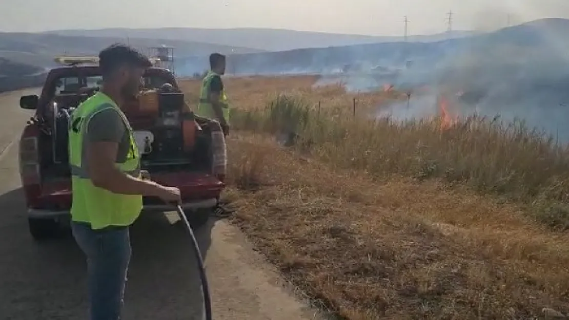 Siirt Havalimanı Etrafında Büyük Yangın