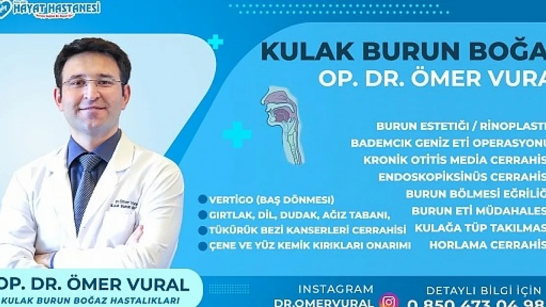 Siirt Hayat Hastanesi KBB Uzmanı Dr. Ömer Vural: Horlamayı Hafife Almayın!
